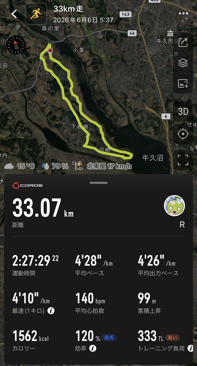Cheers_Cheers_2's tweet photo. 6/6
33kmロング走

30km過ぎから腰が痛くなった…
ジジイだな https://t.co/2jZJKho3lh
