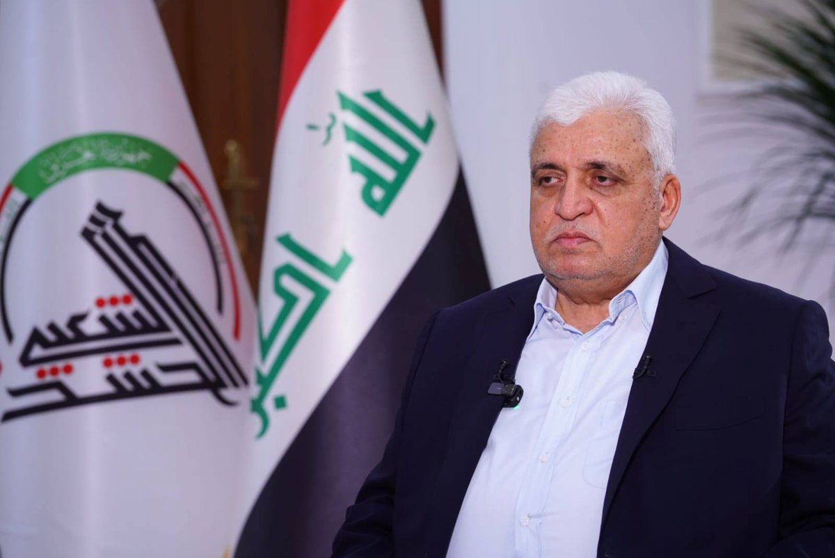 pressiraq's tweet photo. 🔴 أبرز ما جاء في لقاء رئيس هيئة الحشد الشعبي، السيد فالح الفياض،:

الفياض: البرنامج الحكومي كان واضحاً في دعم القوات الأمنية والحشد الشعبي

الفياض: الحشد الشعبي يتفاعل مع ما يطرحه رئيس الوزراء

الفياض: فك الارتباط السياسي بالحشد الشعبي مدرج ضمن قانون الحشد الشعبي
#الحشد_الشعبي https://t.co/PERtOtuArT