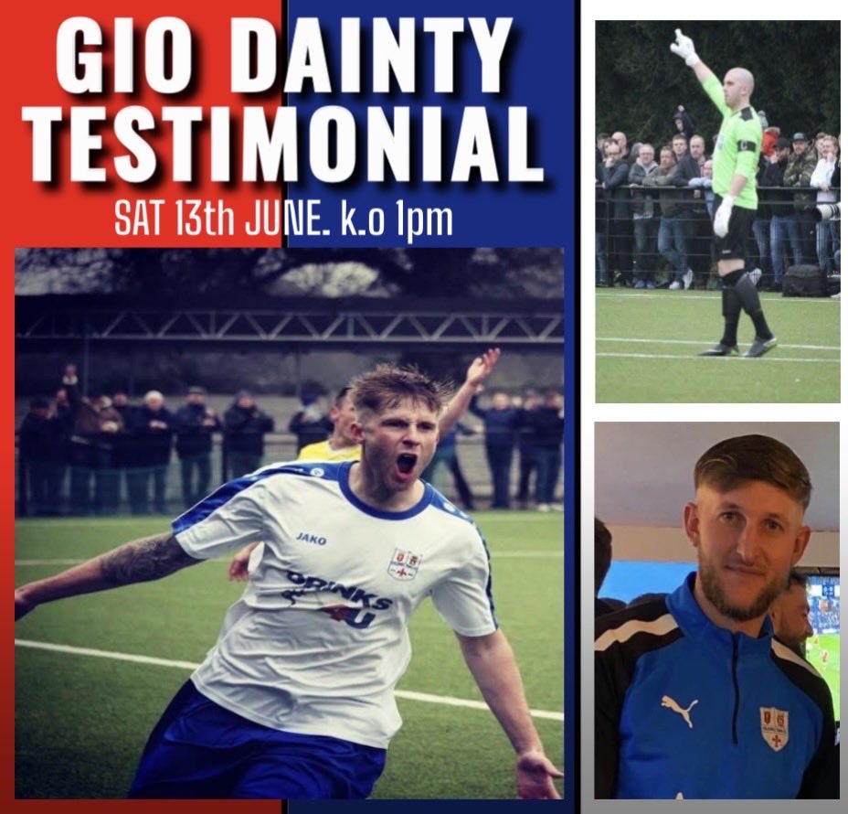 coleshilltownfc's tweet photo. 🚨ONE WEEK TO GO ⚽️

The @Gio_Dainty Testimonial. Look who’s returning to Coleshill for one more game. We welcome back @D_Ratha @PaulJHathaway and @Niall_Rowe full line up announced 5pm. See you next week 👌 https://t.co/c86p5CsW67