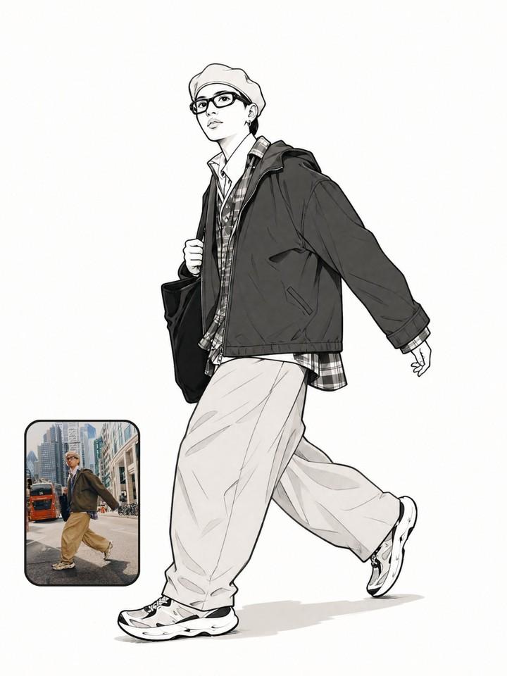 Photo to Manga Art Transformation