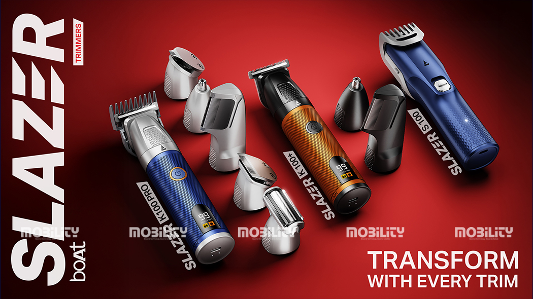 mobilitymag's tweet photo. boAt enters the personal care category with the launch of the Slazer Series!
๐๐ง๐จ๐ฐ ๐๐จ๐ซ๐ ๐ https://t.co/Lp3IFm7NAm
@RockWithboAt #boAtLifestyle #MensGrooming #TechLifestyle #TrimmerKit #boAtGrooming @mobilitymag @SwapanR56454932 #MobilityMagazine #mobilityindia #mobility https://t.co/JmeYSzGxqc