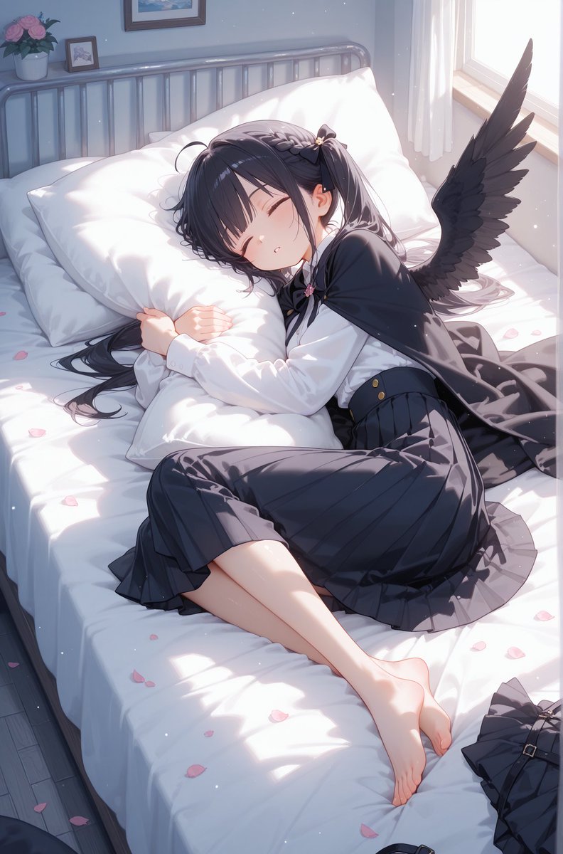 Maccha_tan's tweet photo. 「ん…もう少し眠らせて…」
土曜日午後  お昼寝中の小悪魔ちゃん🪶
#AIart️️️️️️️️️️️️️️️️️️️️️️️️️️️️️️️️️️️️️️️️️️️️️️️️️️️ #AIイラスト https://t.co/vtR6lYp47c