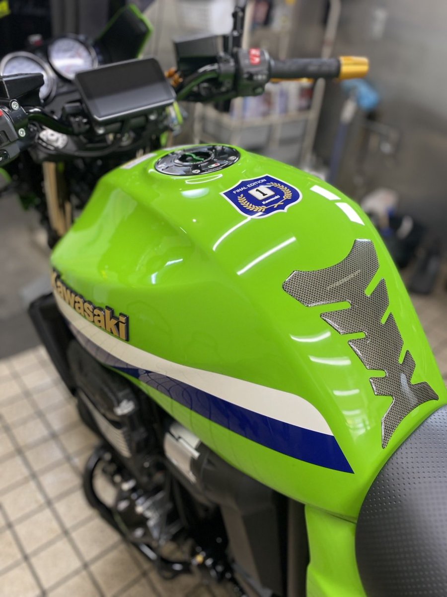 カワサキZRX1200ダエグで撥水プランをご利用頂きました🍀 いつも綺麗に