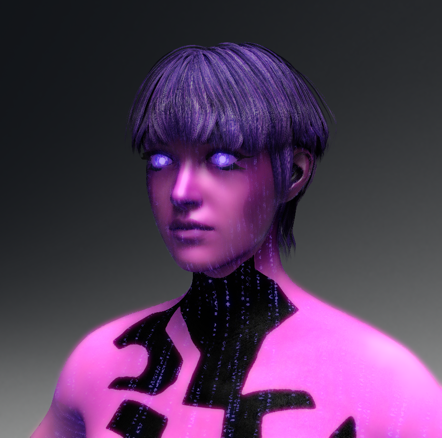 Flipdark95's tweet photo. @Strolledrat @FunLilCharacter I get it too, and to me it is always possible for them to do it as I've done here. But I get why she's blue since that has been her default appearance outside of Combat Evolved, and they have mentioned that the remake is meant to have a look in-line with the current artstyle. https://t.co/dZgs05WEJ6