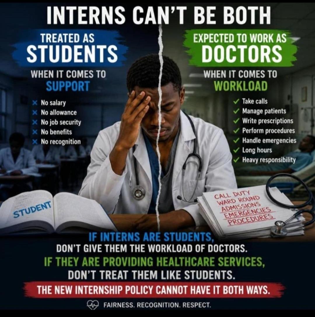 Hydroxide001's tweet photo. A doctor, one of the most nobel professions, well respected in the community, expected to save millions of lives but their physical and mental health often underlooked, much exploitations, no sensible compensation for their sacrifice, financial struggles
#PayAllMedicalInterns https://t.co/dFy7RI8i3E