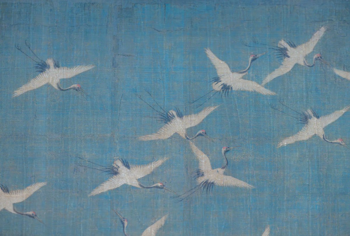 blackym25's tweet photo. Auspicious Cranes
Painted by Emperor Huizong of Northern Song, 1112 https://t.co/HH1RqTnMU8