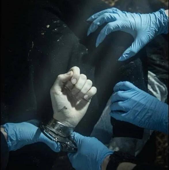 PWestoff's tweet photo. When the officer read poor, tortured Henry his rights as he cuffed him and killed him, they turned out to be Henry's Last Rites read not by a Priest but by a Devil in demonic frock representing the Satanic Church of DEI which now wields Occult Power over the West. @HantsPolice https://t.co/vdDKTX7AiF
