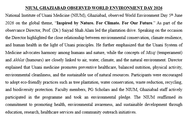 NIUMBLR's tweet photo. NIUM, GHAZIABAD OBSERVED WORLD ENVIRONMENT DAY 2026 https://t.co/tKth82LMnA