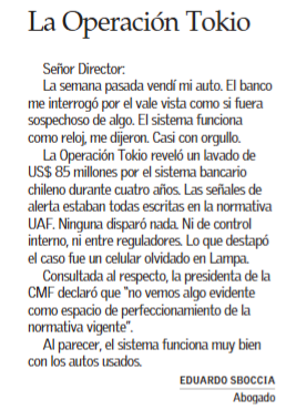 PapinoMatus's tweet photo. ¡Ha llegado carta!

¿Para quién? Para: @cmfchile_ @UAF_Chile @Min_Hacienda @PDI_CHILE @FiscaliadeChile @AbifChile 

¿De quién? De lector de @__elmercurio que vendió su auto y lo interrogaron en el Banco.

Pregunta: ¿Cuántas Operaciones Tokio habrán habido en el Gobierno pasado? https://t.co/3WrtgVBNoP