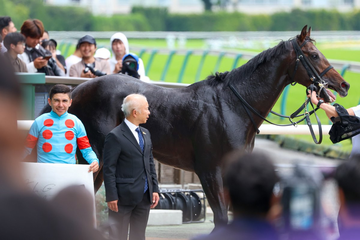 Orfe20122013's tweet photo. Francisco Goncalves🇧🇷🇦🇷 &amp; Vent d'Esperance🐎
May 31, 2026, TOKYO 3R
1600m, Dirt, 3-Year-Olds, Allowance🥇 https://t.co/4nZqyj1zhW