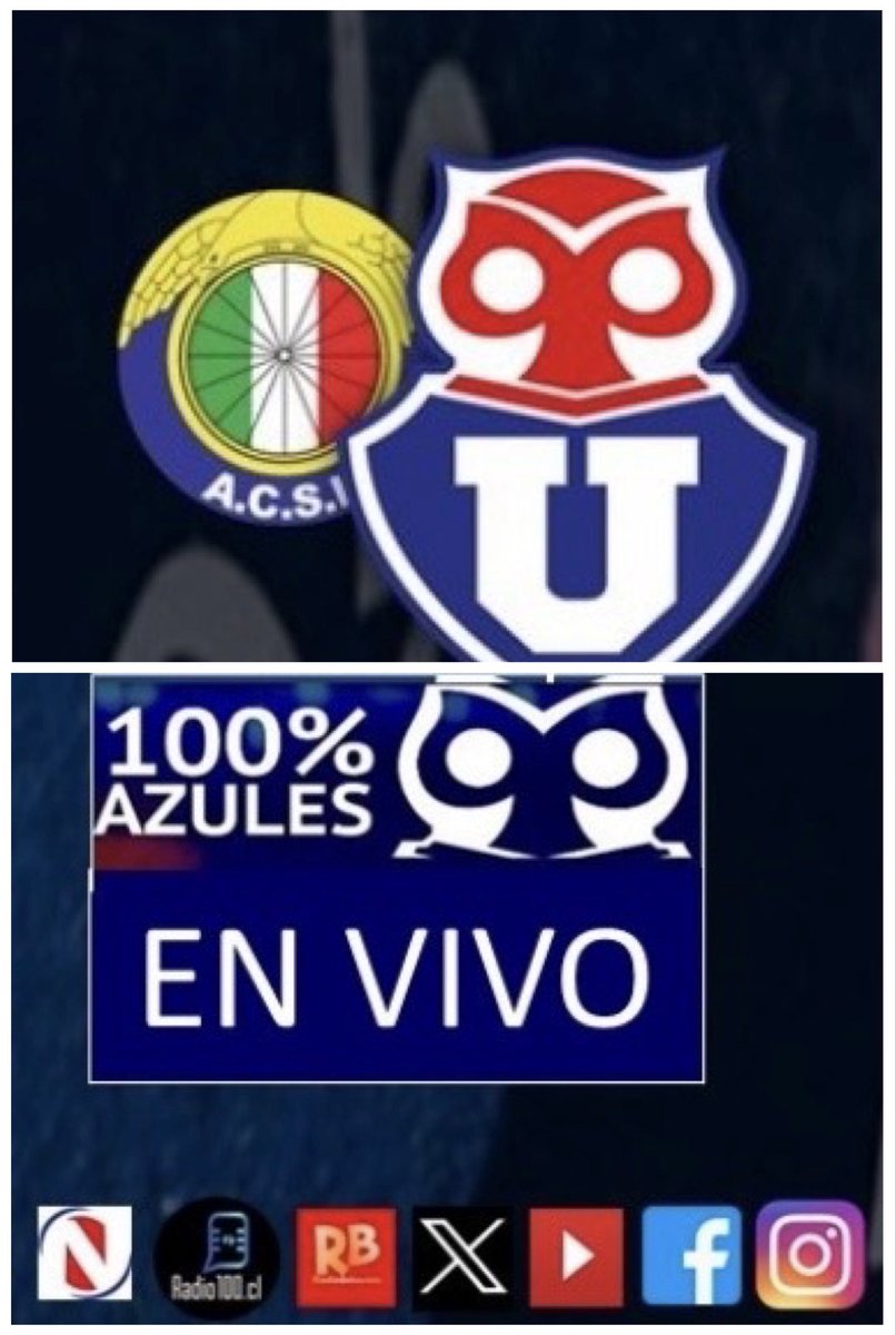 Cienx100Azules's tweet photo. Buenas noches 100%Azules…
Este DOMINGO, a partir de las 12:00 en Vivo y en Directo desde el nacional, …”como Siempre, en todas las canchas en las que juega la “U”…”
#100xCientoAzulesenVivo🔵 
#VamosAzules🔵🔵 https://t.co/vGtPvvavMt