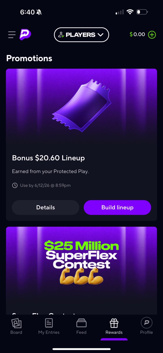 Chreeesold's tweet photo. Wtf come on prize picks.  Super lame the protected play is already set and you can’t use the money how you wish.  If you’re bringing back “OG Flex Friday” do it the right way https://t.co/dNK69MHJvL