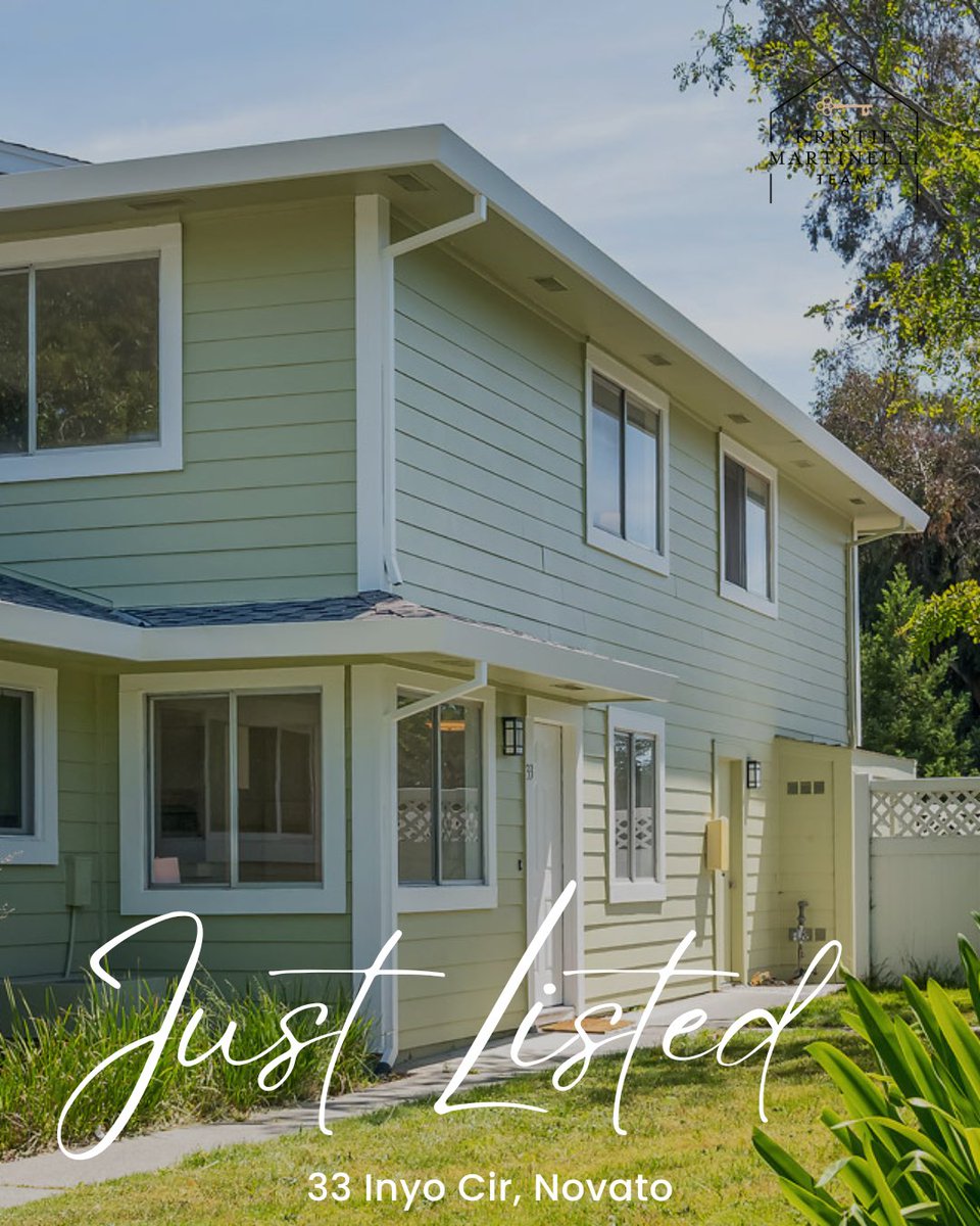 KristiesTeam's tweet photo. Just Listed! 🪴

Say hello to 33 Inyo Circle in Novato — a beautifully refreshed 2 bed, 1 bath townhome offered at $398,000 by the Kristie Martinelli Team.

Light, bright, and move‑in ready, this home features fresh paint, brand‑new flooring, and stylish modern fixtures throughout. The open layout lives larger than expected, offering comfort, convenience, and low‑maintenance living in the heart of Novato.

Enjoy an attached garage, community pool, nearby parks, and unbeatable access to Hwy 101 & 37, shopping, restaurants, transportation, and miles of hiking and biking trails.

📅 Open Saturday & Sunday | 12–3 PM
Come see why this one delivers comfort, style, and convenience all in one perfectly packaged home.

#NovatoRealEstate #JustListed #KristieMartinelliTeam #MarinCountyHomes #TownhomeLiving OpenHouse MoveInReady FirstTimeHomeBuyer NovatoCA.
