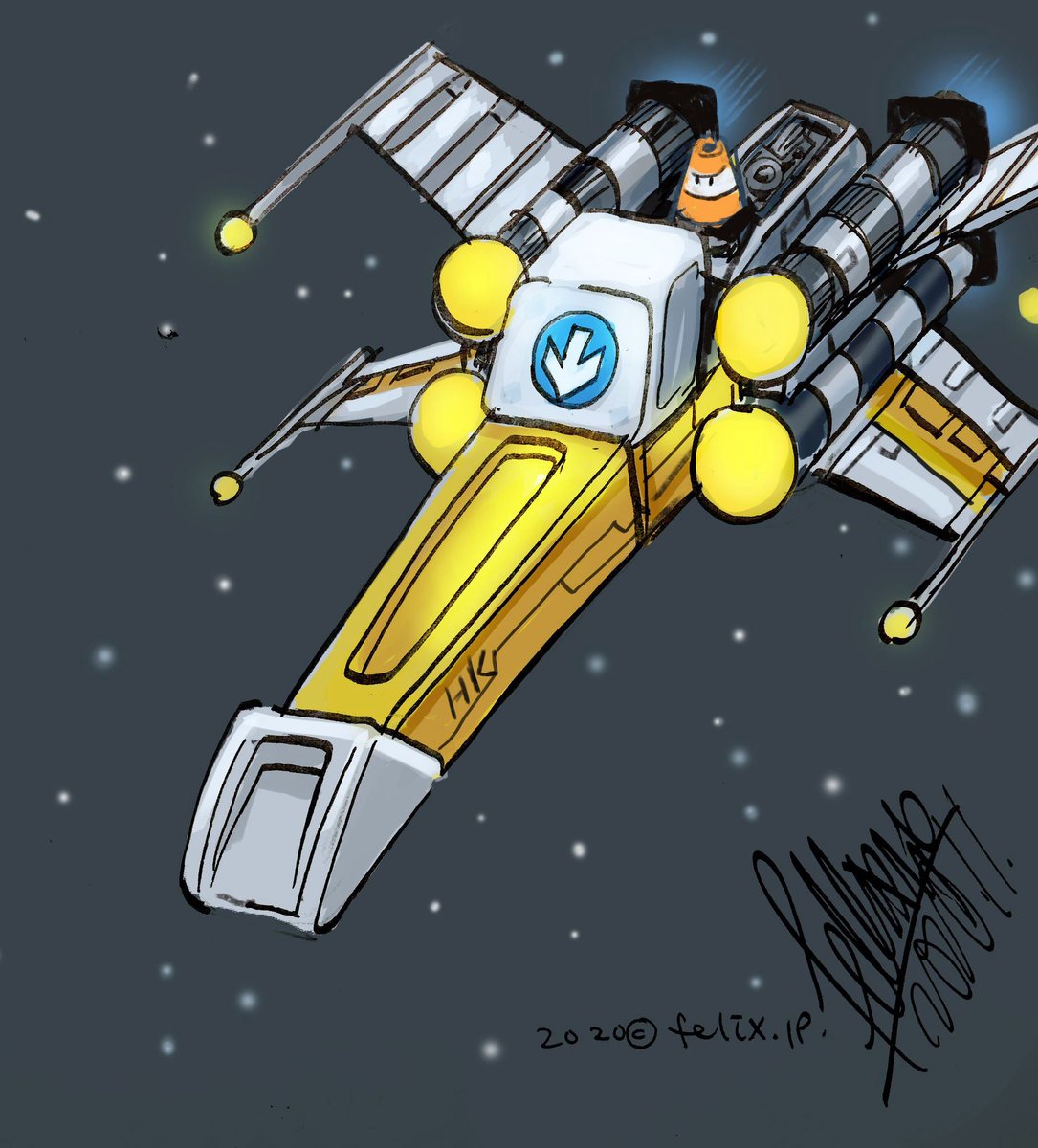 felixip's tweet photo. What if HongKong Machines x StarWars
#boxyknight #Xwing https://t.co/NqLbTKfpB7