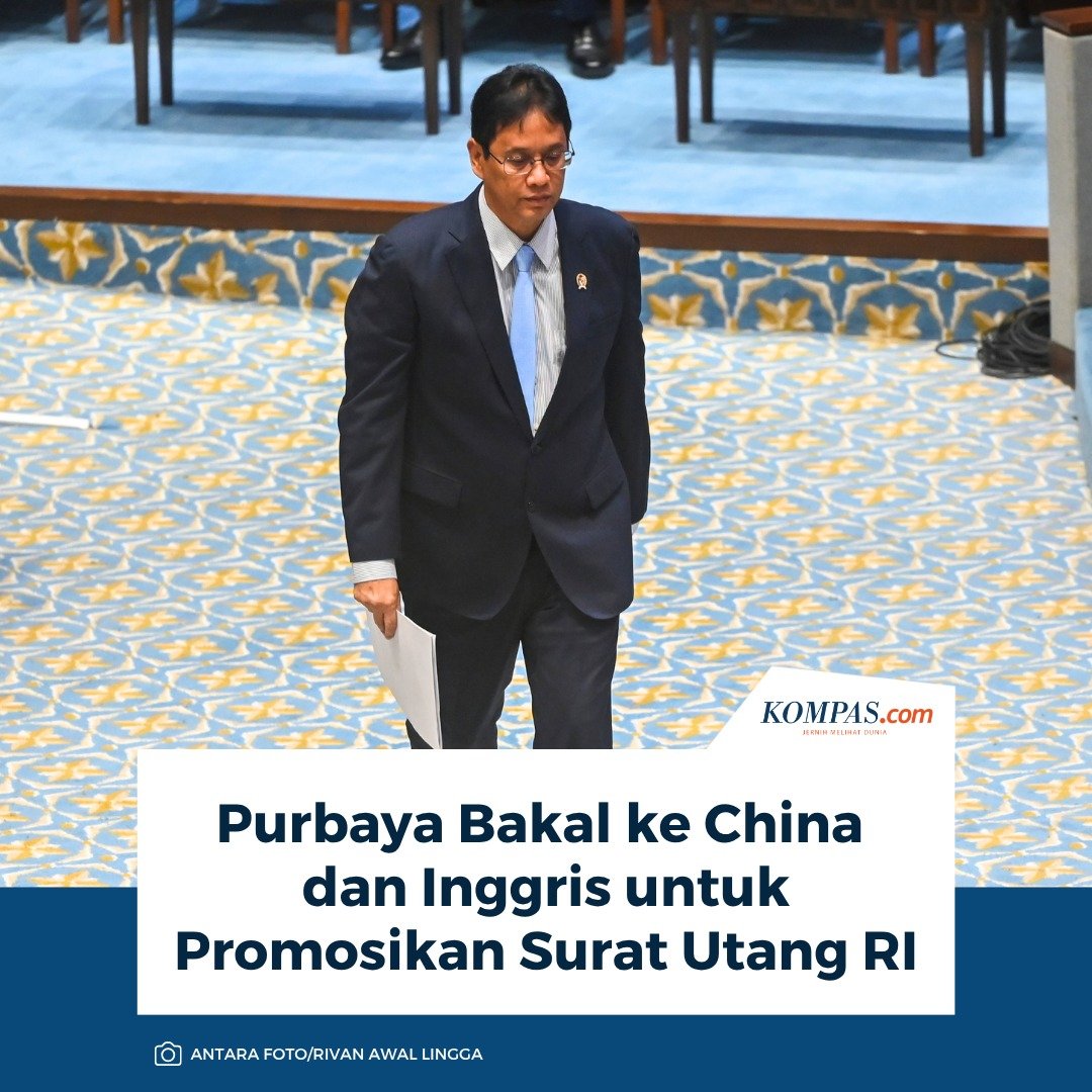 kompascom's tweet photo. Purbaya Bakal ke China dan Inggris untuk Promosikan Surat Utang RI 

Baca di: https://t.co/BCVDmmeqMS https://t.co/lPN4aoml8e