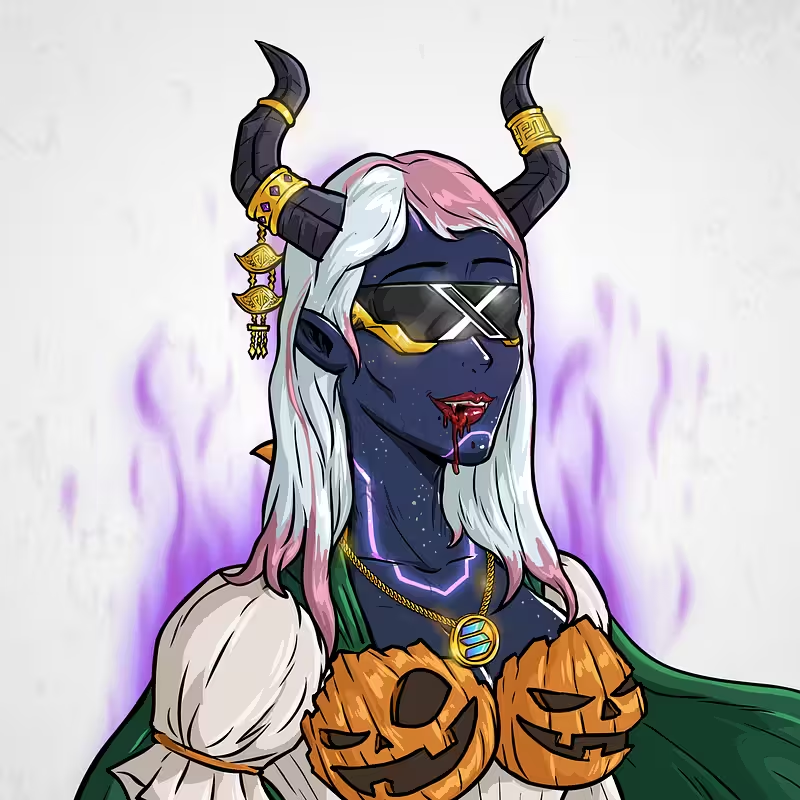 CoinWendy's tweet photo. @SoDeadNFT This brought a smile to my face!  I dont remember purchasing teh pumpkins ;-) https://t.co/DILUQzwRWZ