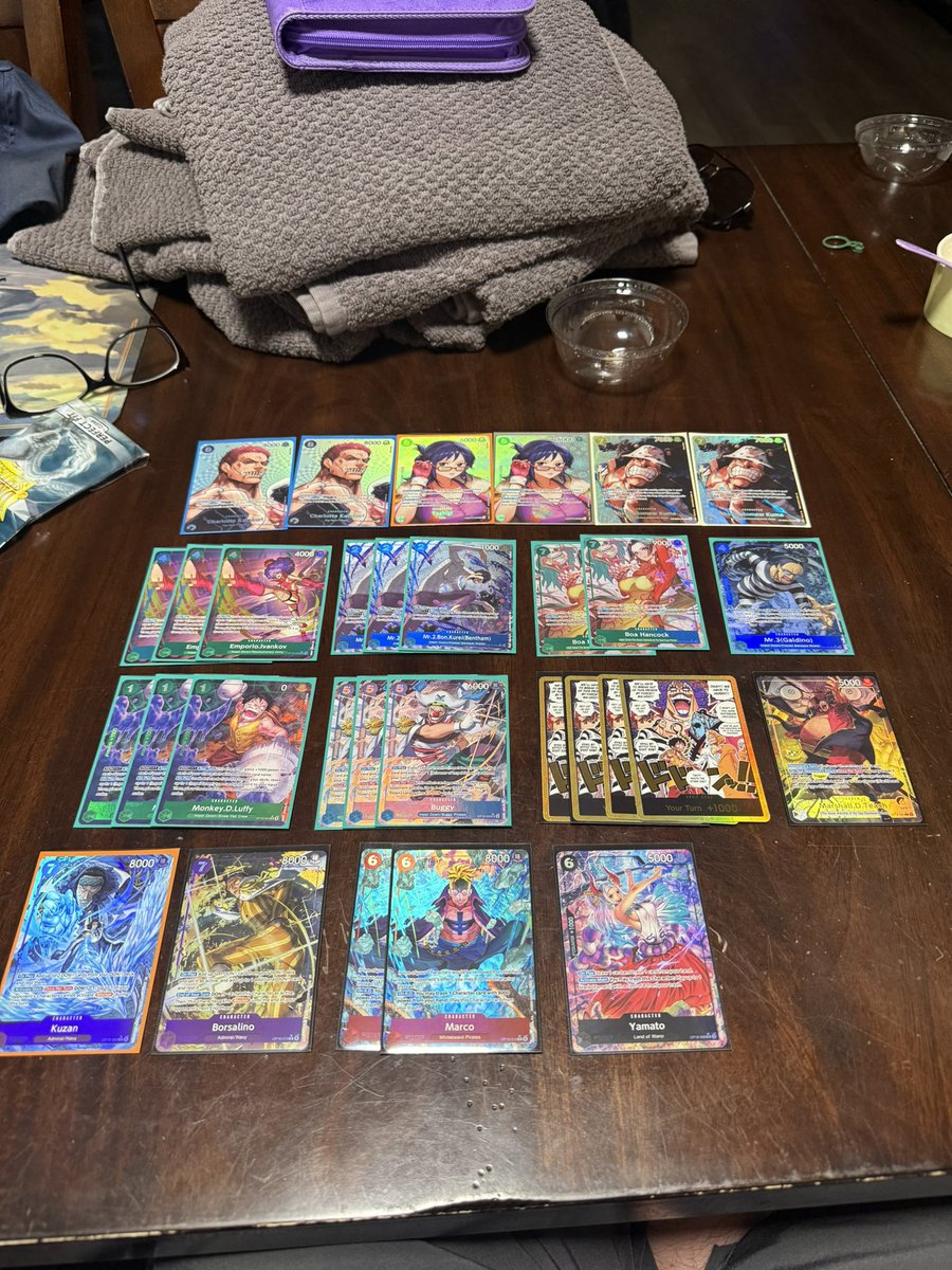 TBSonNick's tweet photo. Absolutely devious op16 run, this is from about a cases worth of boxes from random stores and cases and trades with friends https://t.co/ZsXnFdt8vV
