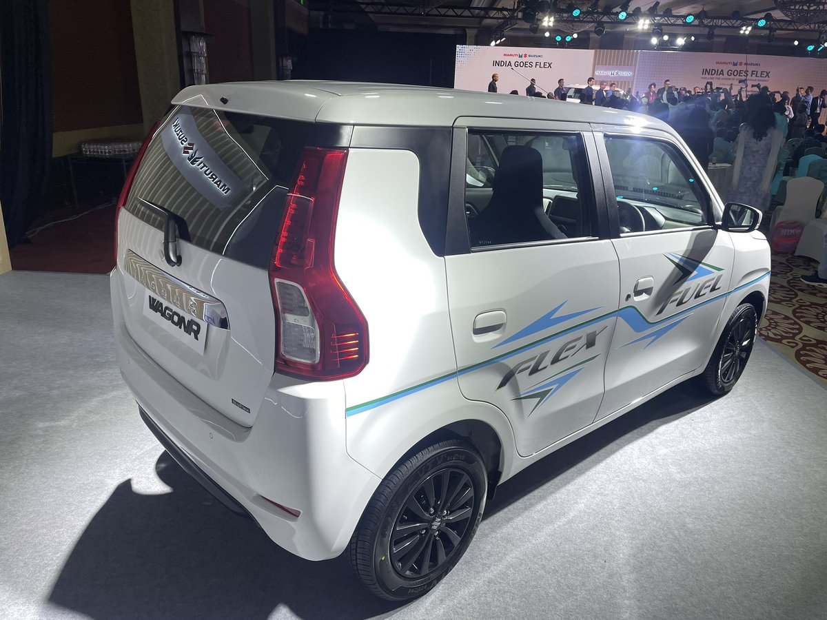 TheANI_Official's tweet photo. Maruti Suzuki Wagon R Flex Fuel unveiled.

@Maruti_Corp https://t.co/flhG2JE282