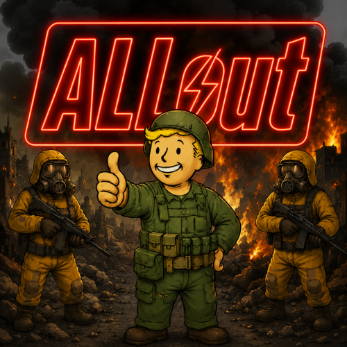 Devilantesol's tweet photo. Markets are crashing. Coins are dumping. Liquidations everywhere. It feels like the END... ⚠️

But in every crisis, people need a place to gather.

That's what ''ALLOUT'' is. ☢️

One bunker. One community. One mission.

We are ALLOUT. 🏰🚀 https://t.co/EtpKIh6No1