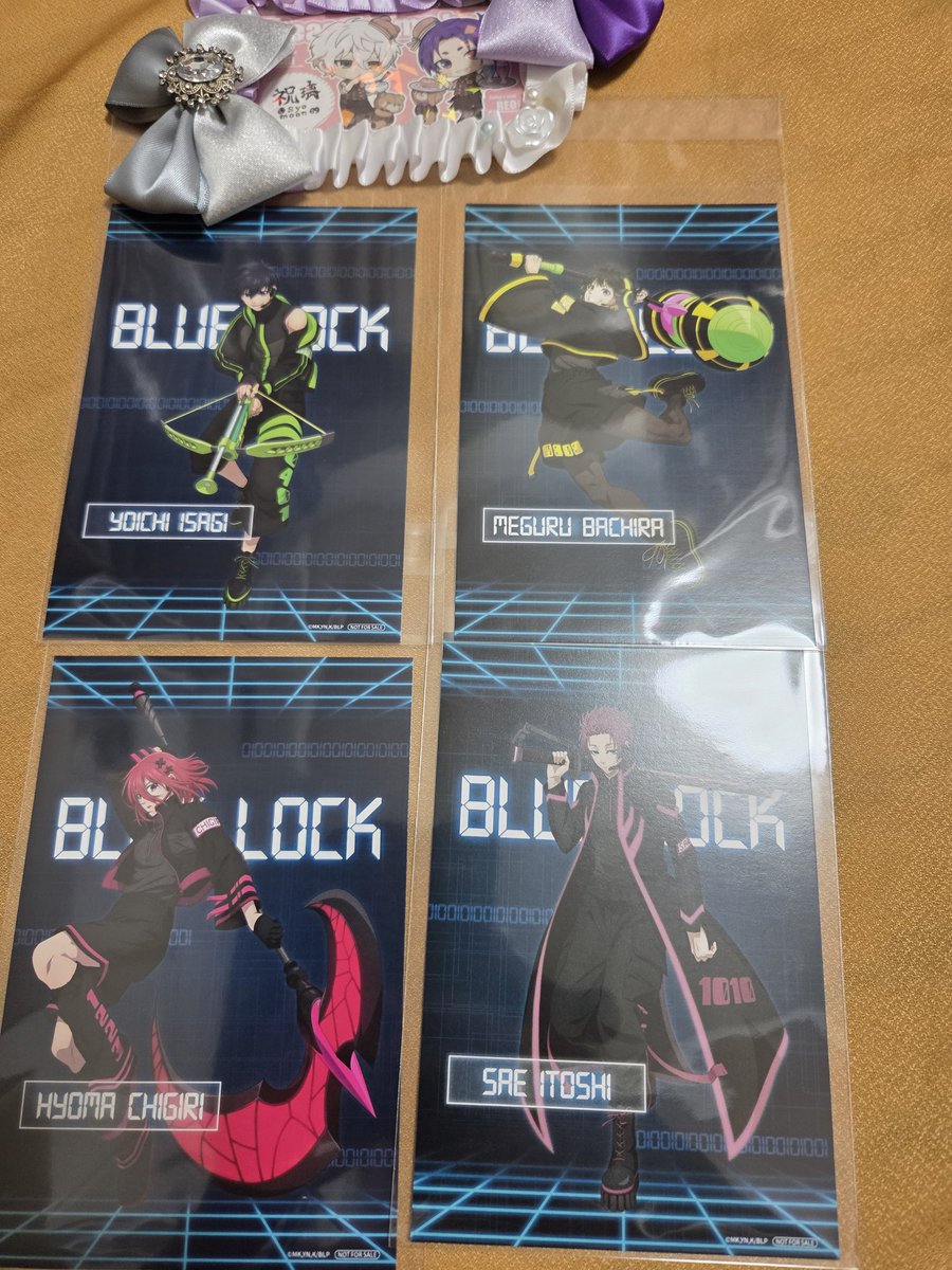 syomoon69's tweet photo. 【 交換 】
ブルーロック ブルロ
ファボテリア FavoteriA Ouchi de 
Virtual Battle モンスター バトル チル ver. 特典 ノベルティ
譲
ノーマル
　潔 蜂楽 千切 冴
求
凪
※6/17以降の特典との交換可 https://t.co/2rXBxlUdgb