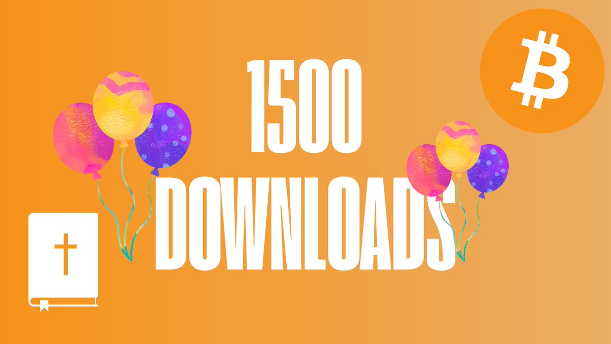 pastorcoin's tweet photo. We did it. Not only did we hit 1000 downloads in our first week, we got to 1500!! 

I promised 50,000 sats for 1 user if we hit 1000, I intend to honor that. Come back Monday for details on that giveaway. 

This week has been a roller-coaster and frankly I'm exhausted. After long nights working to make this happen, I'm going to take this weekend to just chill with the family and recharge. 

So thank you again everyone! Check back money for details on how you can win the 50,000 sats!! 

(For those on Android don't worry, you can still win, I won't discriminate.)