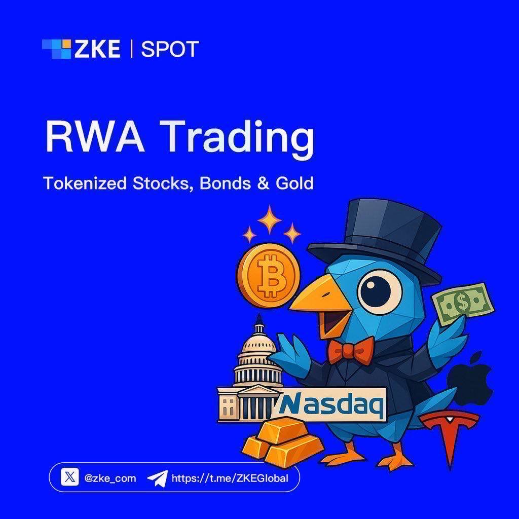 ZKEChinese's tweet photo. 🔔关于 RWA 专区上线 CVXON/USDT 等现货交易对的公告

👏ZKE 平台现已在股票代币专区正式开放以下 5 个全新现货交易对的流动性服务：
CVXON/USDT
LMTON/USDT
CSCOON/USDT
METAON/USDT
IEFAON/USDT

📈立即交易：https://t.co/z2adW0r0kh

🔗了解更多：https://t.co/lwP2zFCRmu https://t.co/B5GsReT0Qn