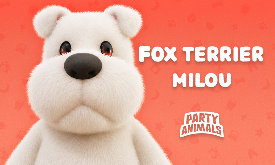 party_animals's tweet photo. Say hello to the fox terrier named Milou! Did you get it right? Congrats to @akaiwolf31  @Noeminou_  @lavenderfield07  on winning the game key!
#PartyAnimals #Steam #Xbox #PlayStation https://t.co/Z35o9Qp6o6