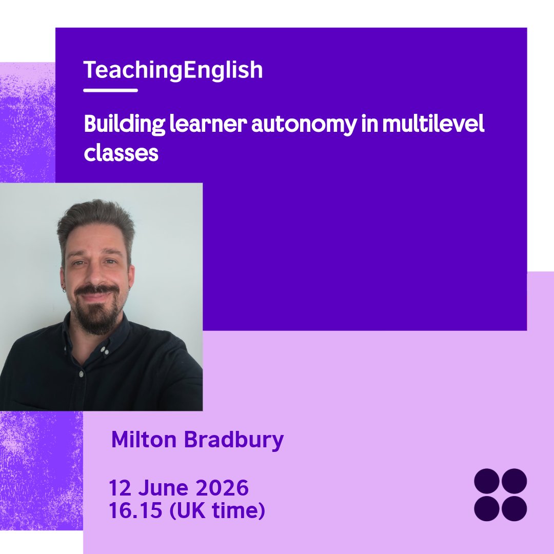 phBritish's tweet photo. Join us on 12 June 2026 for two practical, inspiring webinars on maximising focus, motivation and learning in large classes.
You can watch the event live on Facebook or YouTube, or register to join on Zoom.
🗓️ Date: 12 June 2026
15.00 UK time
👉 https://t.co/Ii4GY5Xt5T https://t.co/HYgWBZg4OM