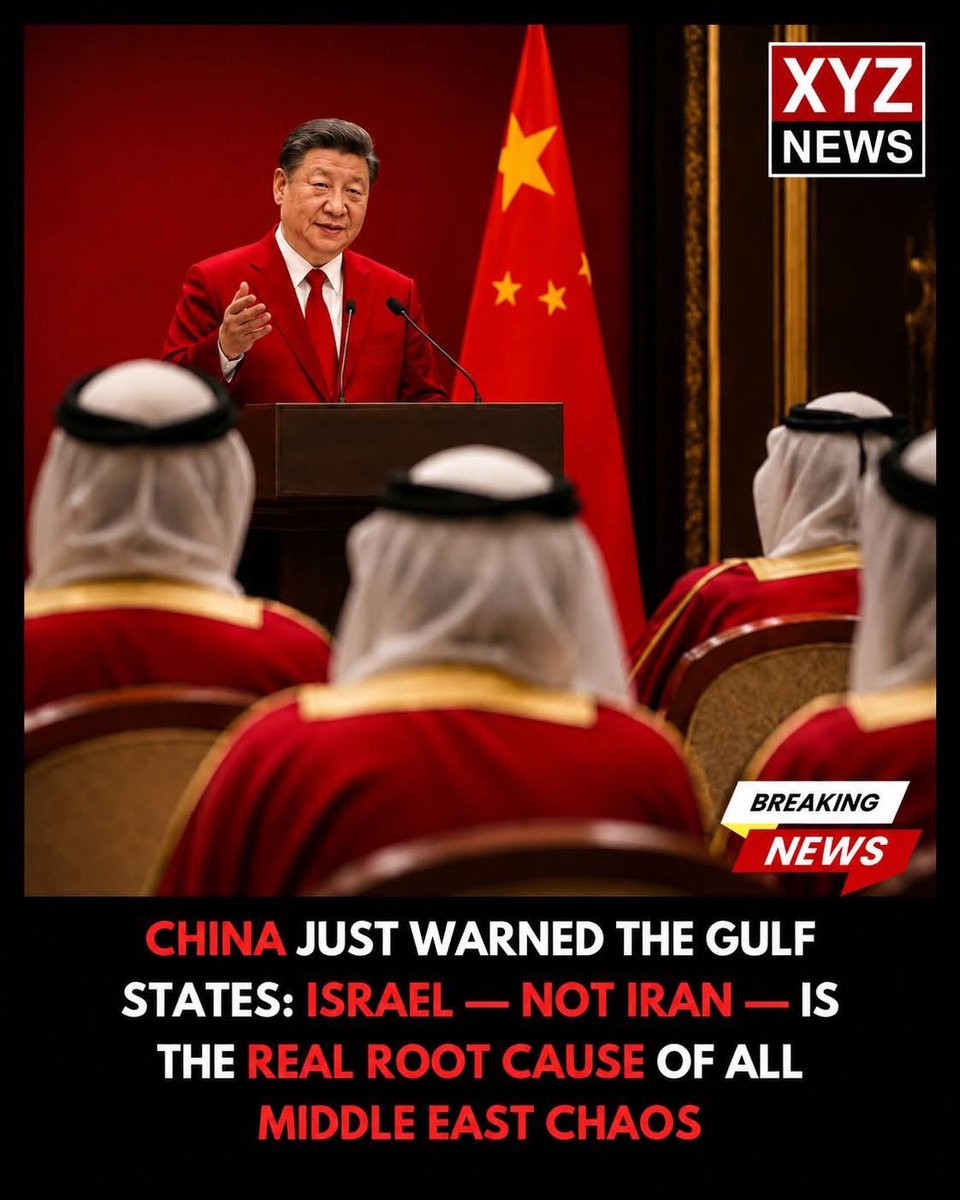 GDA360's tweet photo. 🚨 BREAKING: CHINA JUST DROPPED A BOMBSHELL ON THE MIDDLE EAST CRISIS – AND THE WORLD IS SHAKING! 

President Xi Jinping stormed into a Beijing summit and basically declared: "Peace? Forget the Band-Aids – we're fixing the ROOT CAUSES, baby!" 

Sovereignty! International law! Epic long-term vibes! Xi's master plan is here while Iran, Israel, and the US are playing with fire – and global oil prices are sweating bullets! 

Now the Gulf kingdoms face the million-dollar question: Stick with your old-school security buddies... or slide into Beijing's powerful DMs? 

China's taking over Middle East diplomacy, folks – is this the end of the old world order?! WHAT DO YOU THINK?! Comment below! 🔥