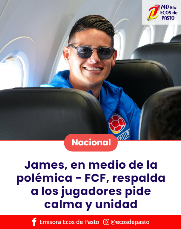 EscobarErasmo's tweet photo. Amenazan a James Rodríguez, capitán de Colombia
Después de que la Selección Colombia de fútbol asistiera a la despedida protocolaria realizada por el presidente de la República, como una de las selecciones participantes del Mundial FIFA 2026 https://t.co/FO3Ewk6hmj https://t.co/SZSYnIm1MM