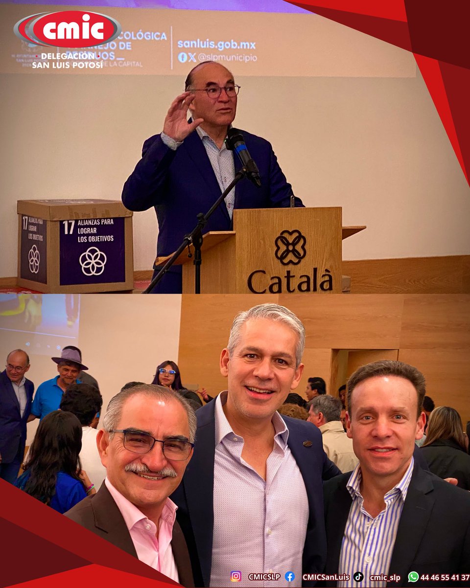 SLPCMIC's tweet photo. Reconociendo las acciones que contribuyen al cuidado y preservación de nuestro entorno, la CMIC San Luis Potosí asistió a la Ceremonia de Entrega del Premio Municipal al Mérito Ecológico, encabezada por el director de Ecología y Manejo de Residuos, Jaime Mendieta Rivera.

Este https://t.co/lzQ7o0KhC9