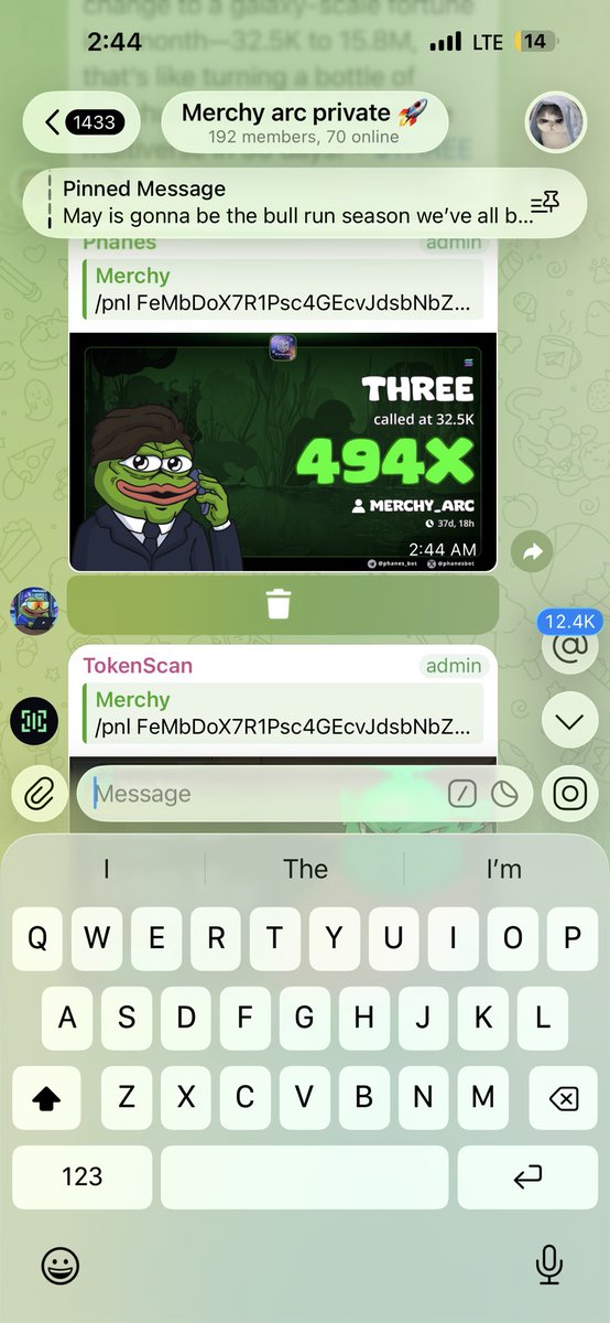 Merchy_Sol's tweet photo. I will always recommend conviction plays anytime, anyday. 

Massive 494x profits made from my entry on $THREE

This isn’t luck, this is real skill and insider knowledge, you can only see such things in my private alpha gc. 

Wanna join in ?! Access >>> https://t.co/jBCPOn1VXc https://t.co/pFt1fFKxBV