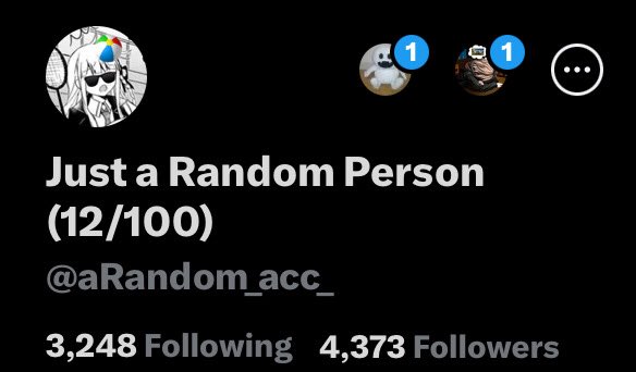Just a Random Person (16/100) tweet media