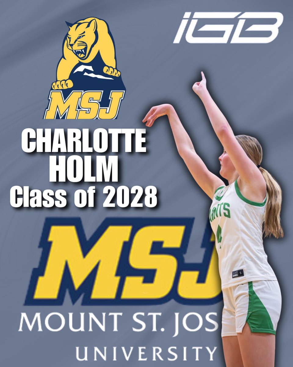 IGB_Hoops_News's tweet photo. Charlotte Holm, Class of 2028, picks up an offer from @CoachElston33 at @MSJ_WomensHoops! Congratulations, @CharHolm_! https://t.co/v62NHD6MuV