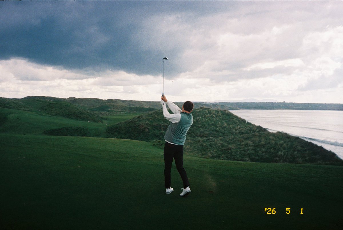 FerdinandChad's tweet photo. @leftyzag I’ve been trying to take some pictures on my point and shoot when I play. Here’s some from ballybunion this spring https://t.co/sFpK0xz1s0