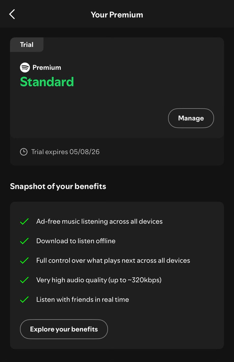 keyromui's tweet photo. in this economy senengbgt dapet free claim 3 bulan (yg di aku cuma bisa duabulan tp gpp lumayan) spotify premium dari shopee vip yeayyyyyy! dadah iklan rony parulion 🤣✌🏼 https://t.co/ZrBKoz4fN3