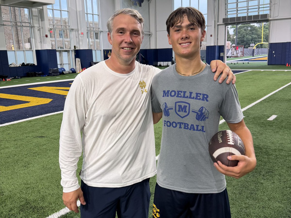 TDHunterQB's tweet photo. Loved being at @NDFootball for Irish Invasion! Definitely a special place and look forward to coming back again! Go Irish!  @Marcus_Freeman1 @GinoGuidugli @krut_24 @CarterAuman @justicebathas 

@Coach_B10 @CoachKontsis @CoachGray70 @MoellerFootball @qbcoachaiken @BradMaendler @coachoodie1 @BuckFitz @Hunter_DeNote @AllenTrieu @Bryan_Ault @SWiltfong_ @TomLoy247 @GregSmithRivals @TheUCReport @samspiegs @ISDUpdate @jaxon_rose8 @JaredLuginbill @CoachShanefelt @Mark__Porter @PrepRedzoneOH @OhiosElite1