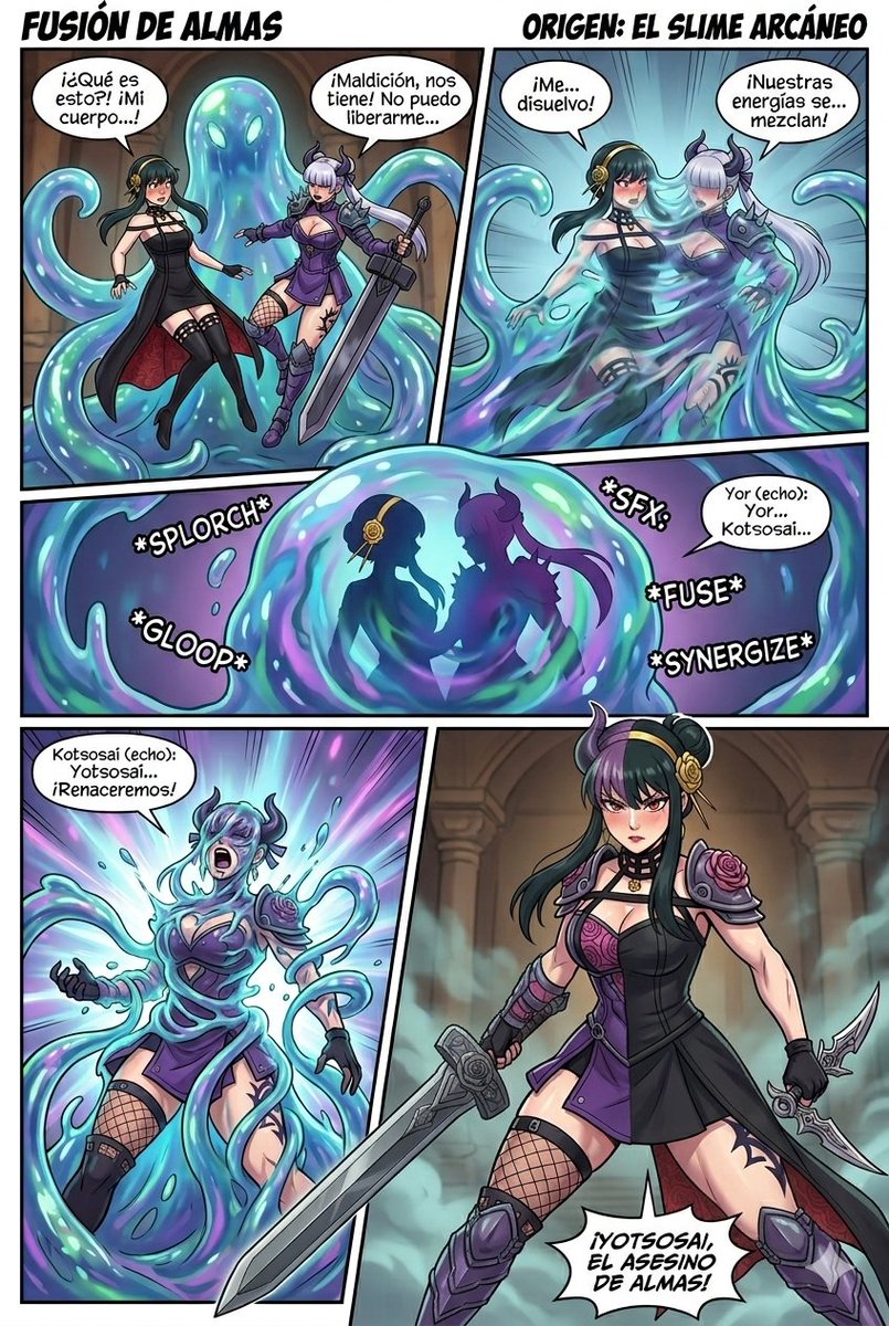 masterofusion's tweet photo. Mi Slime combinó a la asesina y a la niña demonio... Interesante 

Yor Forger de Spy x family 
                     X
Magik de Marvel Rivals
#marvelrivals #magik #spyxfamily #yorforger #IAFusion https://t.co/c0S4u2yWVW