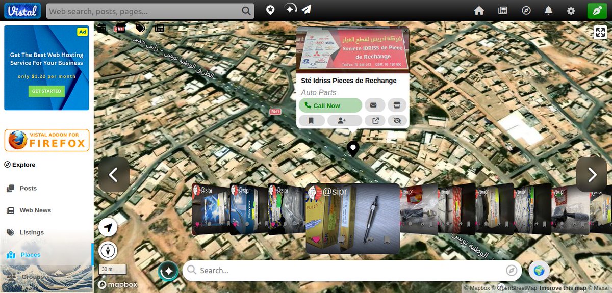 nour360's tweet photo. Coverflow scroll for a business page listings, the business location appears on the map.
#buildinpublic #map #classifieds https://t.co/6pRwlRFrpx