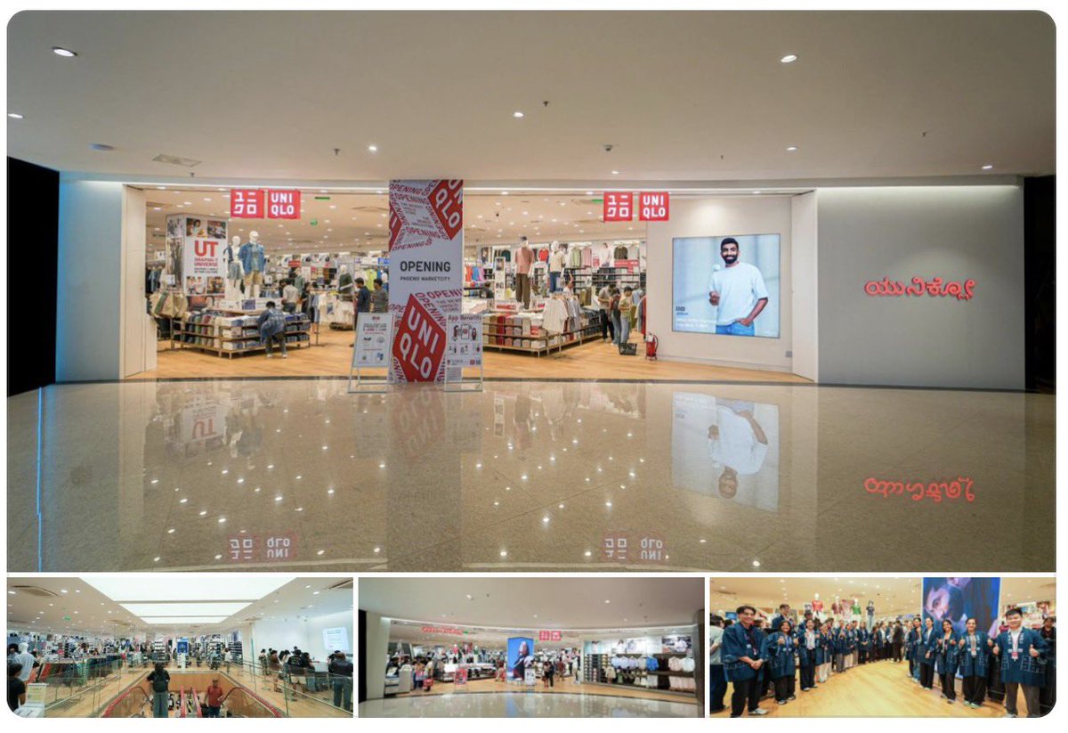 Bangalorereal1's tweet photo. 📍Uniqlo opens its largest Bengaluru retail outlet at Phoenix Marketcity, Whitefield https://t.co/MG84MllL2l