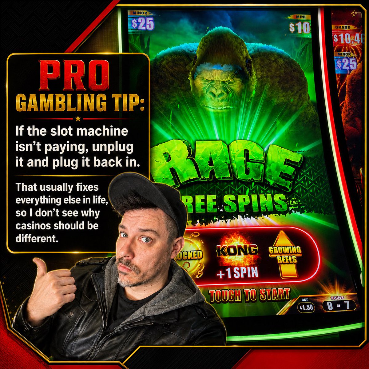 doubledownmac's tweet photo. I’m not saying this is good advice. I’m saying I’ve thought about it after enough dead spins. What machine would you reboot first? https://t.co/o2E9q2im8i