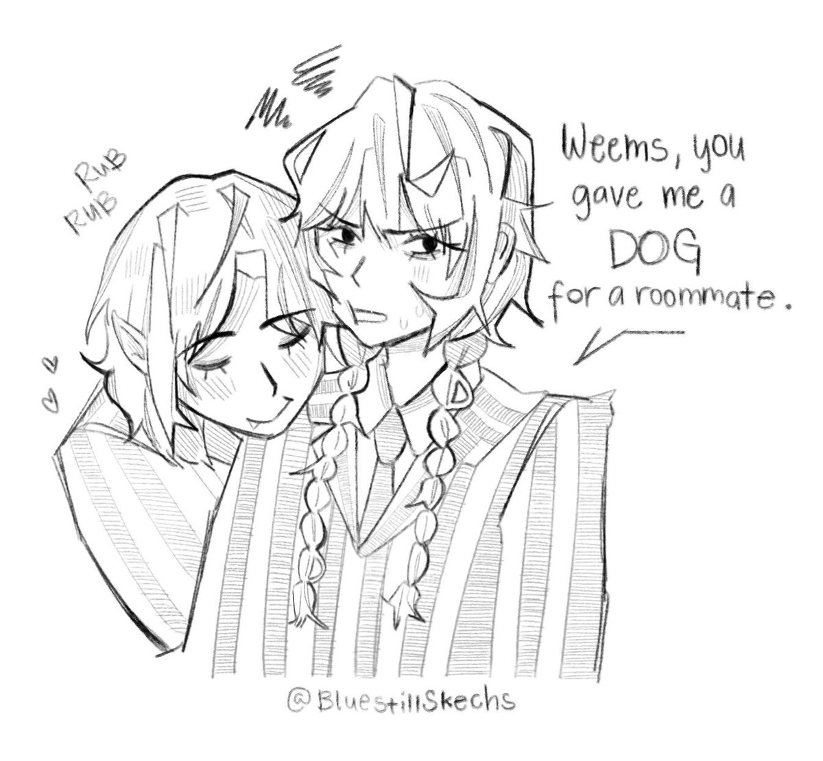 Bluestillskechs's tweet photo. Willa: ”I demand that you replace her immediately.”

Weems: “Oof tough luck”

#wenclair #wednesdayaddams #enidsinclair #wenclairfanart https://t.co/cdstRHoqpd