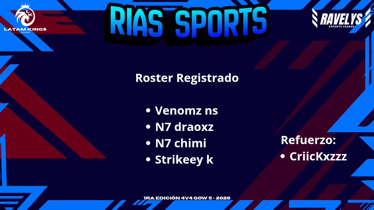 eSNL_01's tweet photo. Equipo Registrado https://t.co/ppAAgnmq6i