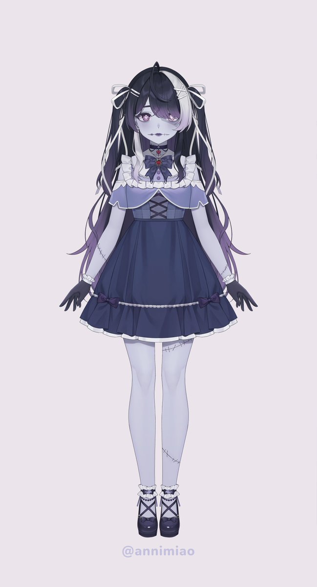 rufiwisteria's tweet photo. ☠️ Design vs. Model 💜

Mis mamás vtuber trabajaron muy duro en hacer que me vea muy bonita y eso me hace muy feliz! 👉👈💜 https://t.co/KPruQjY4gY