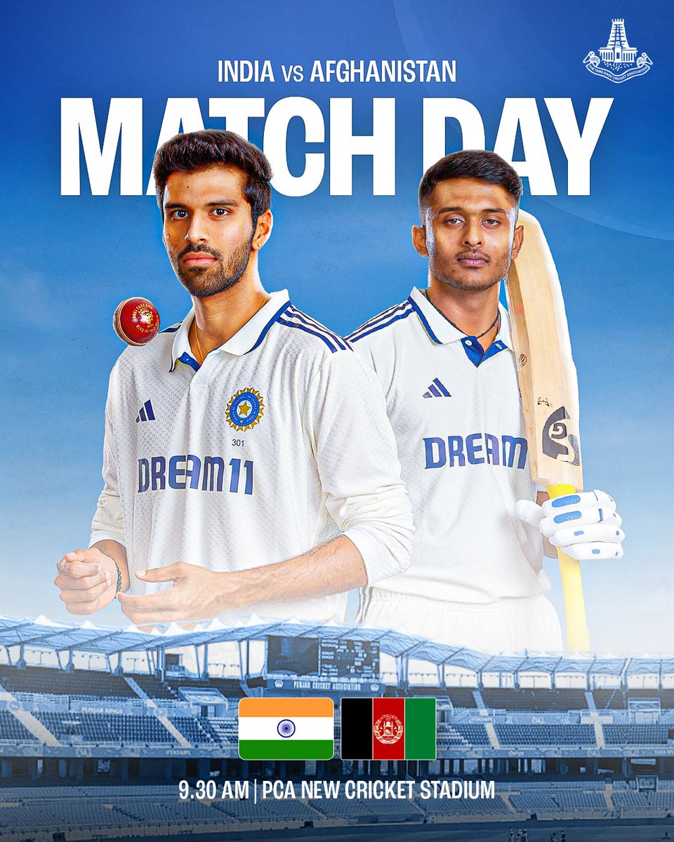 TNCACricket's tweet photo. It's Matchday! 🏏

#TamilNaduCricket #TNCA #TNCricket https://t.co/NdOPG22ap2