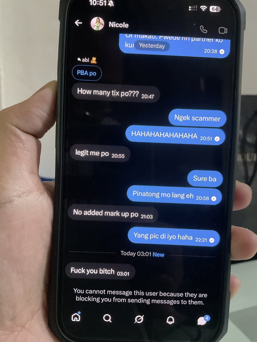 abbiegall_'s tweet photo. Sana all baliw diba @queen_nicohl  HAHAHAHAHA SCAMMER https://t.co/LGdAeID2Cz