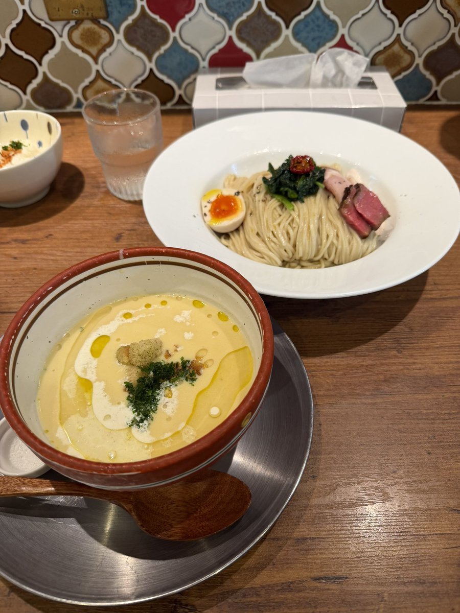 Dtyk3K's tweet photo. 麺創房LEO
桑高農園「味来」コンポタつけ麺」 https://t.co/bmkaxNrUqT
