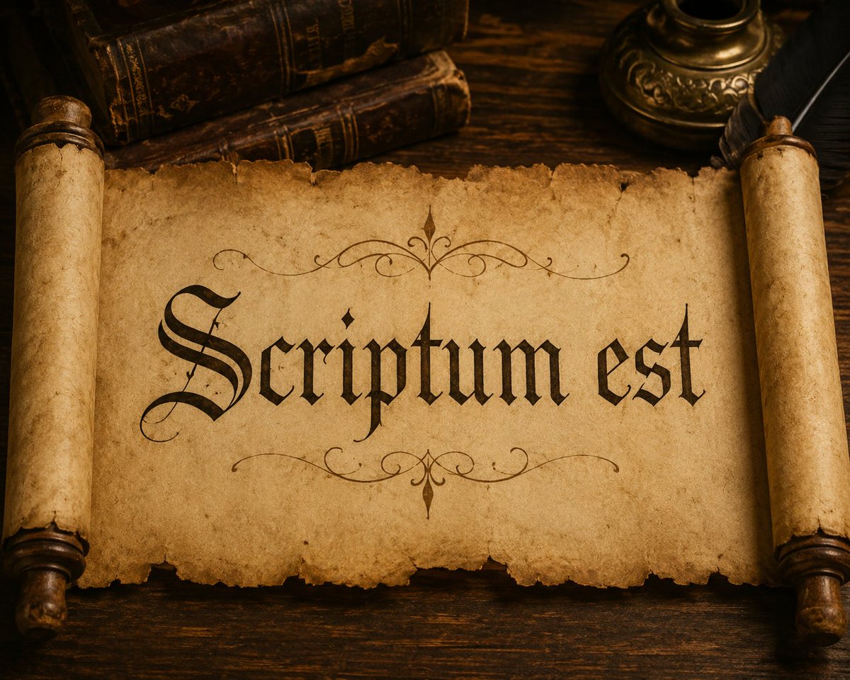 TheDemoness68's tweet photo. a powerful phrase to include in a manifest spell is
โit is writtenโ in Latin: Scriptum est
solidifies within present (it is) and past (written)
your statement must step forward from present into future for it has already occurred
#ritual #magick #spellwork https://t.co/YuZ7q6pVS7