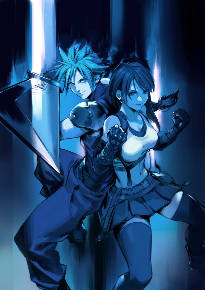 umeanzberry's tweet photo. 5年くらい前に描いたFF7の絵です 
#FF7R https://t.co/78z4NbyYpw