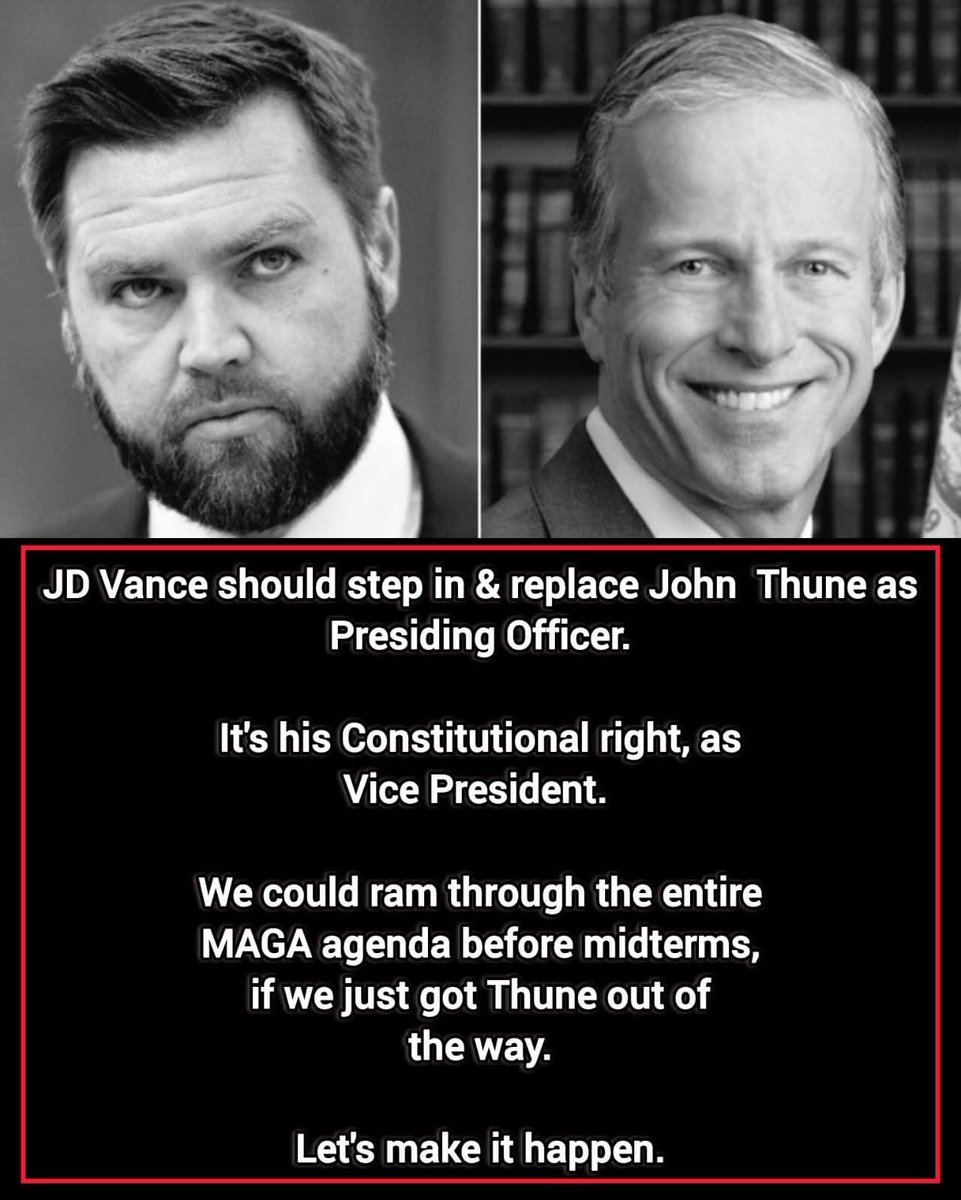 bradsbars's tweet photo. Dear @VP, I support this 100%   @LeaderJohnThune is a traitor and a Rino.  He needs to be removed. https://t.co/HFQGvozITN